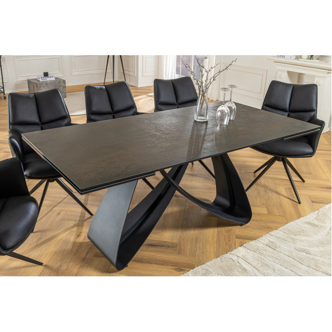 Rozkladací jedálenský stôl Infinity 45182 180/220/260 x 90cm Rust black Ceramik Rozkladací jedálenský stôl Infinity 45182 180/220/260 x 90cm Rust black Ceramik