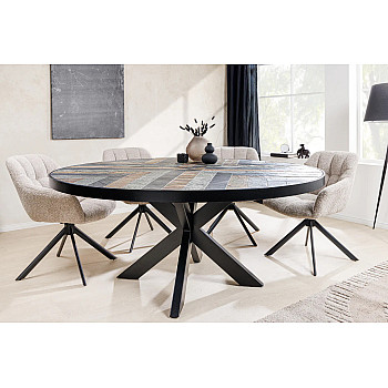 Jedálenský stôl okrúhly Stone 45672 Ø120cm Kameň