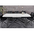 Rozkladací jedálenský stôl Mikado 46495 180/230x90cm Ceramik white marble