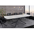 Rozkladací jedálenský stôl Mikado 46495 180/230x90cm Ceramik white marble