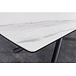 Rozkladací jedálenský stôl Mikado 46495 180/230x90cm Ceramik white marble
