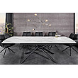 Rozkladací jedálenský stôl Mikado 46495 180/230x90cm Ceramik white marble