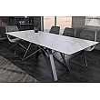 Rozkladací jedálenský stôl Atlas 46497 160/200x90cm Ceramik white marble