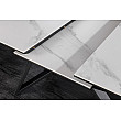 Rozkladací jedálenský stôl Atlas 46497 160/200x90cm Ceramik white marble