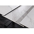 Rozkladací jedálenský stôl 46498 Concord 180/230 x 90cm White marble Look Ceramik