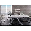Rozkladací jedálenský stôl 46498 Concord 180/230 x 90cm White marble Look Ceramik