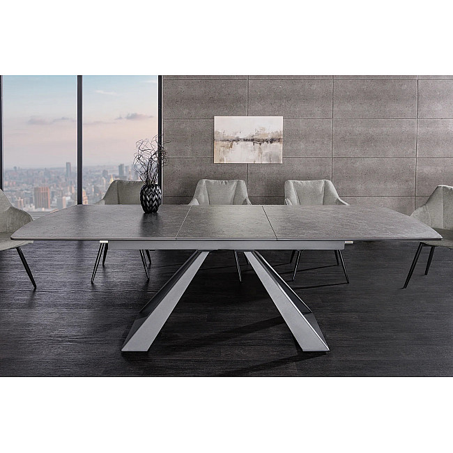 Rozkladací jedálenský stôl 46499 Concord 180/230 x 90cm Graphite Ceramik