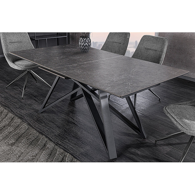 Rozkladací jedálenský stôl Atlas 46500 160/200x90cm Ceramik graphite marble
