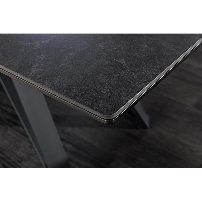 Rozkladací jedálenský stôl Atlas 46500 160/200x90cm Ceramik graphite marble