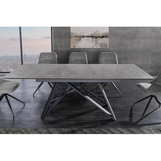Rozkladací jedálenský stôl Atlas 46500 160/200x90cm Ceramik graphite marble