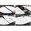 Rozkladací jedálenský stôl Mikado 46503 120/160x90cm Ceramik white marble