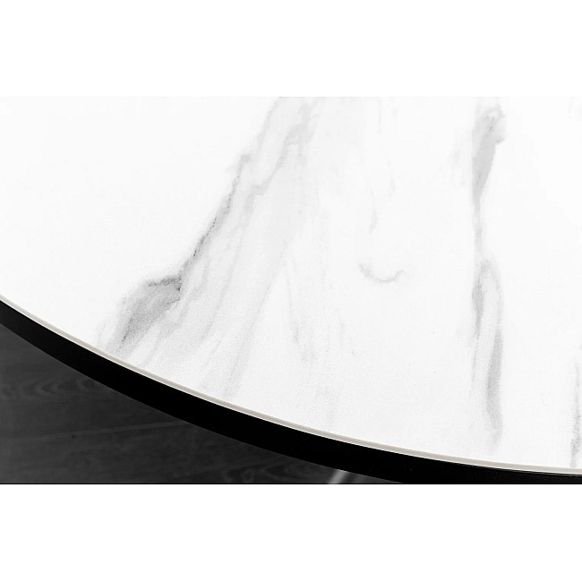 Rozkladací jedálenský stôl Mikado 46503 120/160x90cm Ceramik white marble