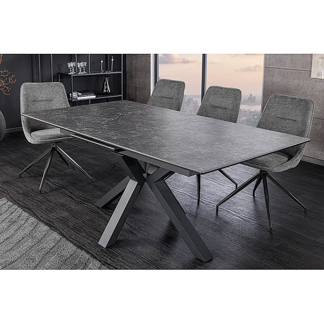 Rozkladací jedálenský stôl Eternity 46624 160/200x90cm Ceramik graphite