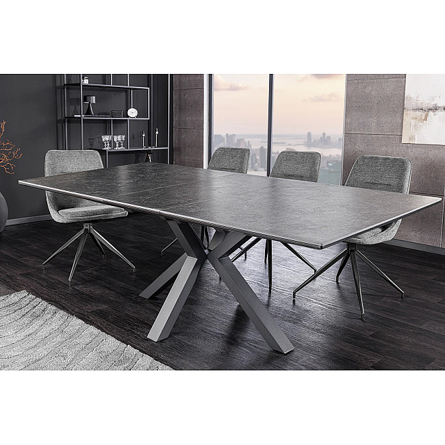 Rozkladací jedálenský stôl Eternity 46624 160/200x90cm Ceramik graphite