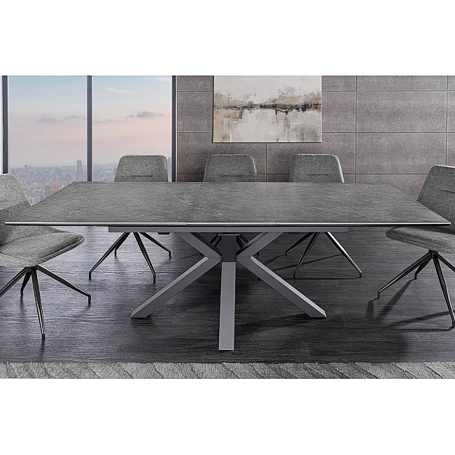 Rozkladací jedálenský stôl Eternity 46624 160/200x90cm Ceramik graphite