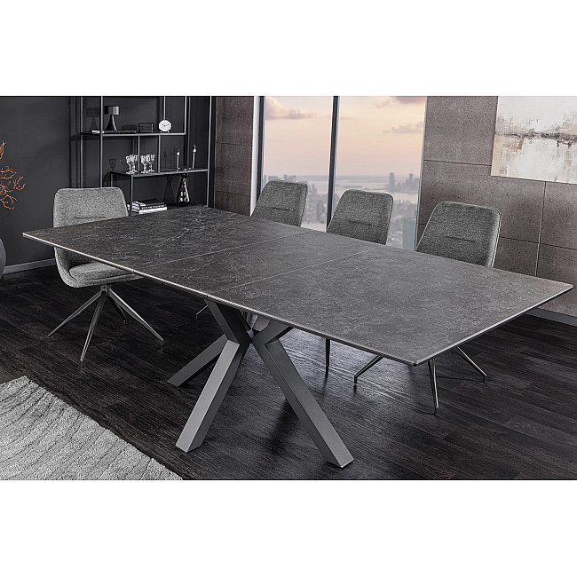 Rozkladací jedálenský stôl Eternity 46624 160/200x90cm Ceramik graphite