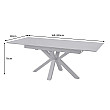 Rozkladací jedálenský stôl Eternity 46624 160/200x90cm Ceramik graphite