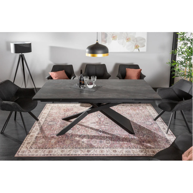 Rozkladací jedálenský stôl 40170 180/220/260 x 90cm Lava Look Ceramik Rozkladací jedálenský stôl 40170 180/220/260 x 90cm Lava Look Ceramik