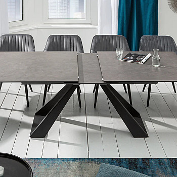 Rozkladací jedálenský stôl 40648 180/230 x 90cm Anthracite Ceramik  Rozkladací jedálenský stôl 40648 180/230 x 90cm Anthracite Ceramik