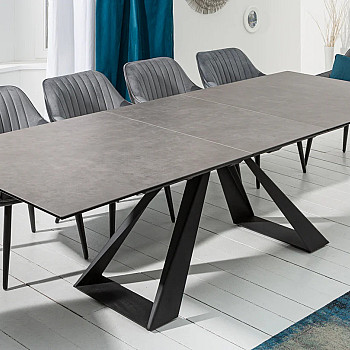 Rozkladací jedálenský stôl 40648 180/230 x 90cm Anthracite Ceramik  Rozkladací jedálenský stôl 40648 180/230 x 90cm Anthracite Ceramik