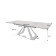Rozkladací jedálenský stôl 40648 180/230 x 90cm Anthracite Ceramik Rozkladací jedálenský stôl 40648 180/230 x 90cm Anthracite Ceramik