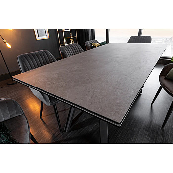 Rozkladací jedálenský stôl Atlas 40840 180/220/260 x 90cm Cement look Ceramik 