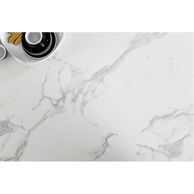 Jedálenský stôl 41088 200 x 100cm Marble Look White Ceramik Jedálenský stôl 41088 200 x 100cm Marble Look White Ceramik