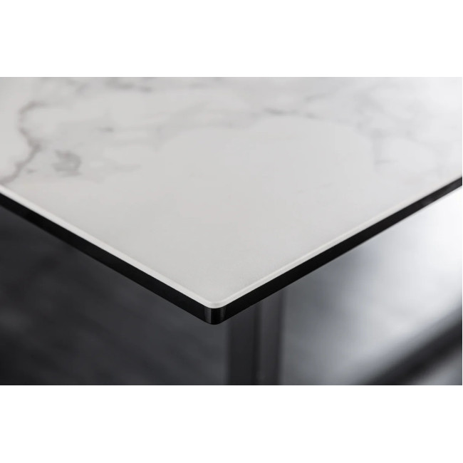 Jedálenský stôl 41088 200 x 100cm Marble Look White Ceramik Jedálenský stôl 41088 200 x 100cm Marble Look White Ceramik