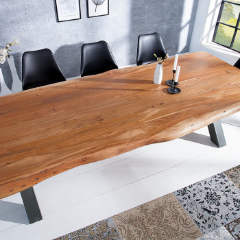 Jedálenský stôl Mammut X 240x105cm drevo Acacia - HONEY - PRODUKT JE SKLADOM U NÁS - 1Ks
