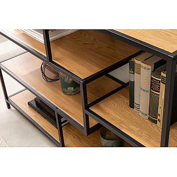 Knižnica/Regál 42020 115cm Slim Line Divoký Dub