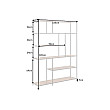 Knižnica/Regál 42026 135cm Slim Line Divoký Dub Knižnica/Regál 42026 135cm Slim Line Divoký Dub