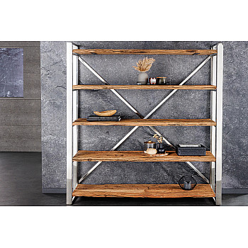 Knižnica/Regál Barracuda 43616 140cm Drevo Teak