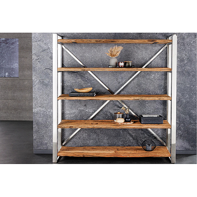 Knižnica/Regál Barracuda 43616 140cm Drevo Teak