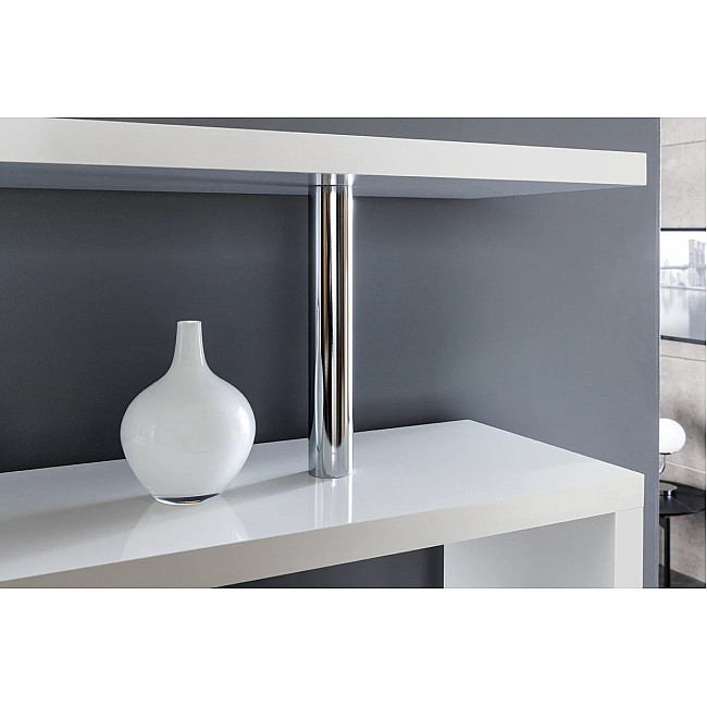 Knižnica/Regál Snake 46400 120cm Biely vysoký lesk