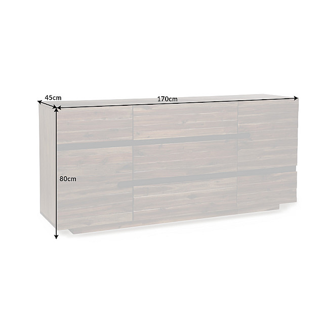 Komoda 40990 Wotan 170cm Drevo Acacia Komoda 40990 Wotan 170cm Drevo Acacia