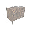 Komoda/Bar 43450 Stone 90cm Drevo Palisander