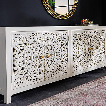 Komoda 43852 Marrakech 170cm Drevo Mango Biele