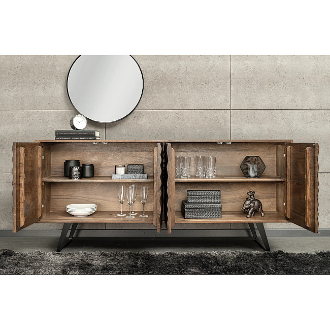 Komoda 44389 Hurricane 175cm Drevo Acacia Hnedá