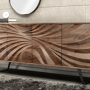 Komoda 44389 Hurricane 175cm Drevo Acacia Hnedá