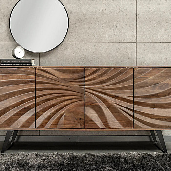 Komoda 44389 Hurricane 175cm Drevo Acacia Hnedá