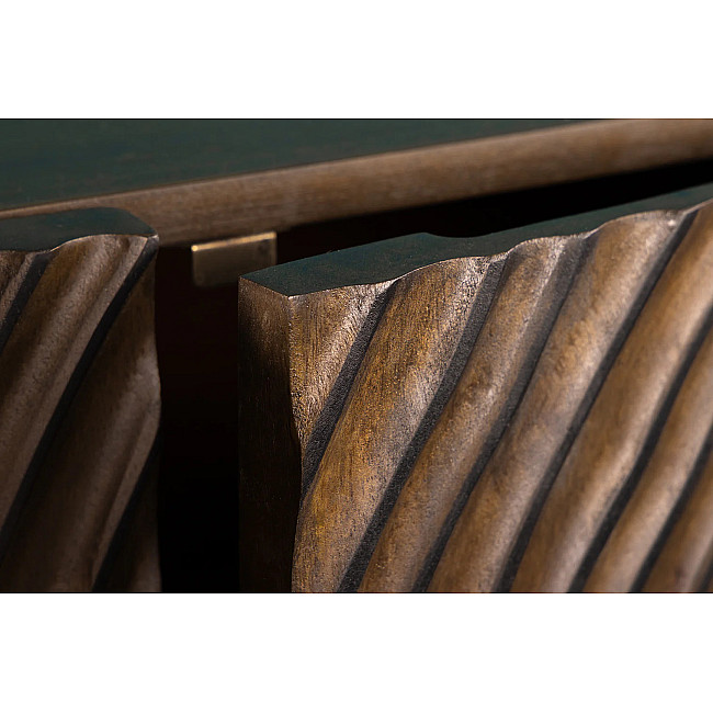 Komoda 44580 Zen Circle 180cm Drevo Mango Hnedá-Čierna