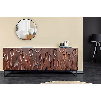 Komoda 45596 Dune 175cm Drevo Orech Tmavo hnedá Komoda 45596 Dune 175cm Drevo Orech Tmavo hnedá