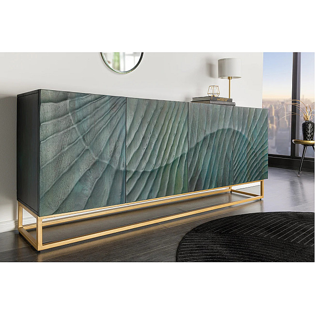 Komoda 46544 Scorpion 180cm Drevo Mango Tyrkysové