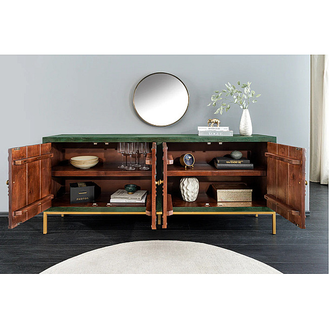 Komoda 45791 Peacock 175cm Drevo Mango Zelená