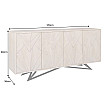 Komoda 45881 170cm Metropolitan Drevo Mango Bielené Komoda 45881 170cm Metropolitan Drevo Mango Bielené