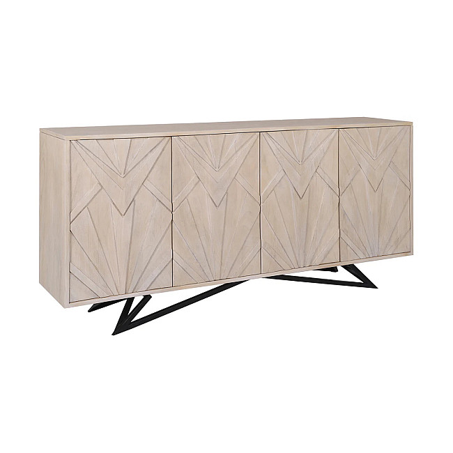 Komoda 45881 170cm Metropolitan Drevo Mango Bielené Komoda 45881 170cm Metropolitan Drevo Mango Bielené