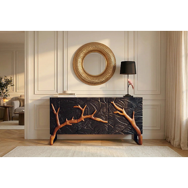 Komoda 46199 Forest 160cm Drevo Mango Čierne