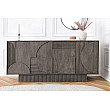 Komoda 46801 170cm Art Deco Drevo Mango Šedá Komoda 46801 170cm Art Deco Drevo Mango Šedá