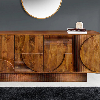 Komoda 46802 170cm Art Deco Drevo Mango Hnedé