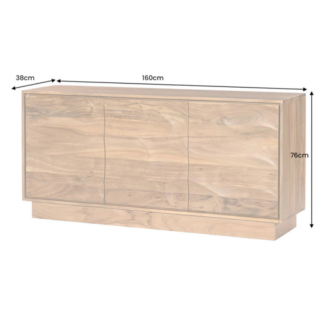 Komoda 47149 Desert 160cm Drevo Acacia